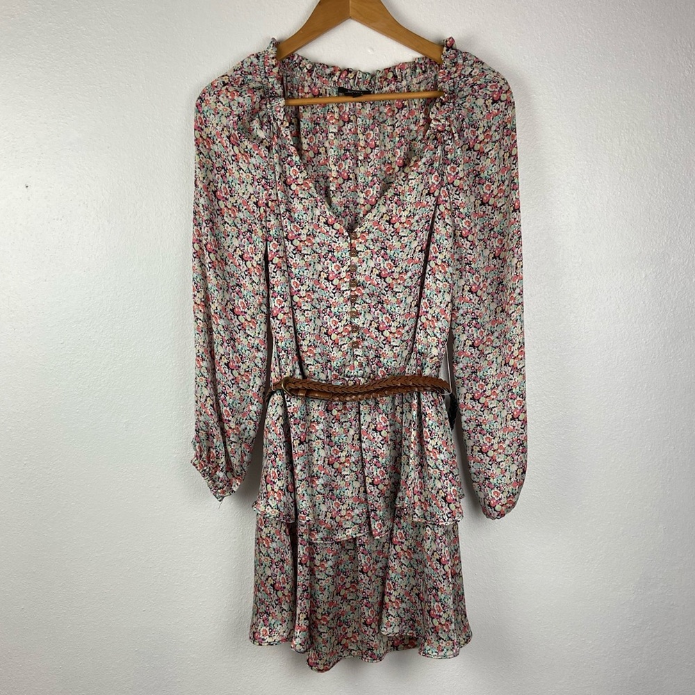 XOXO boho long sleeve flower dress vintage style